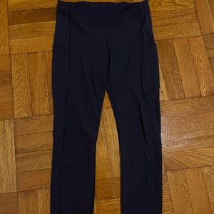 Lululemon Navy Swift Speed Leggings Size 6